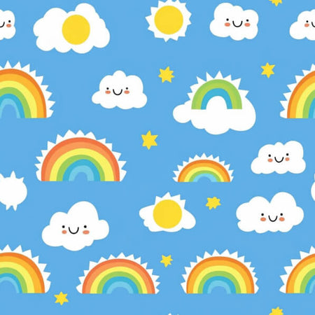 Happy Clouds and Bright Rainbows