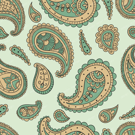 Blue Paisley, Persian Paisley, Paisley Pattern — Colorful 30