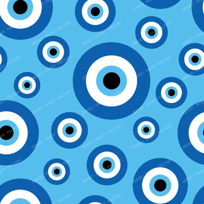 Evil Eye Pattern, Turkish Eye, Mati, Mataki, Hamsa, Nazar Talisman — Blue 2