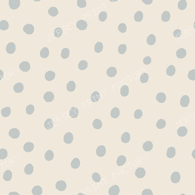 Dots in cream — silver grey