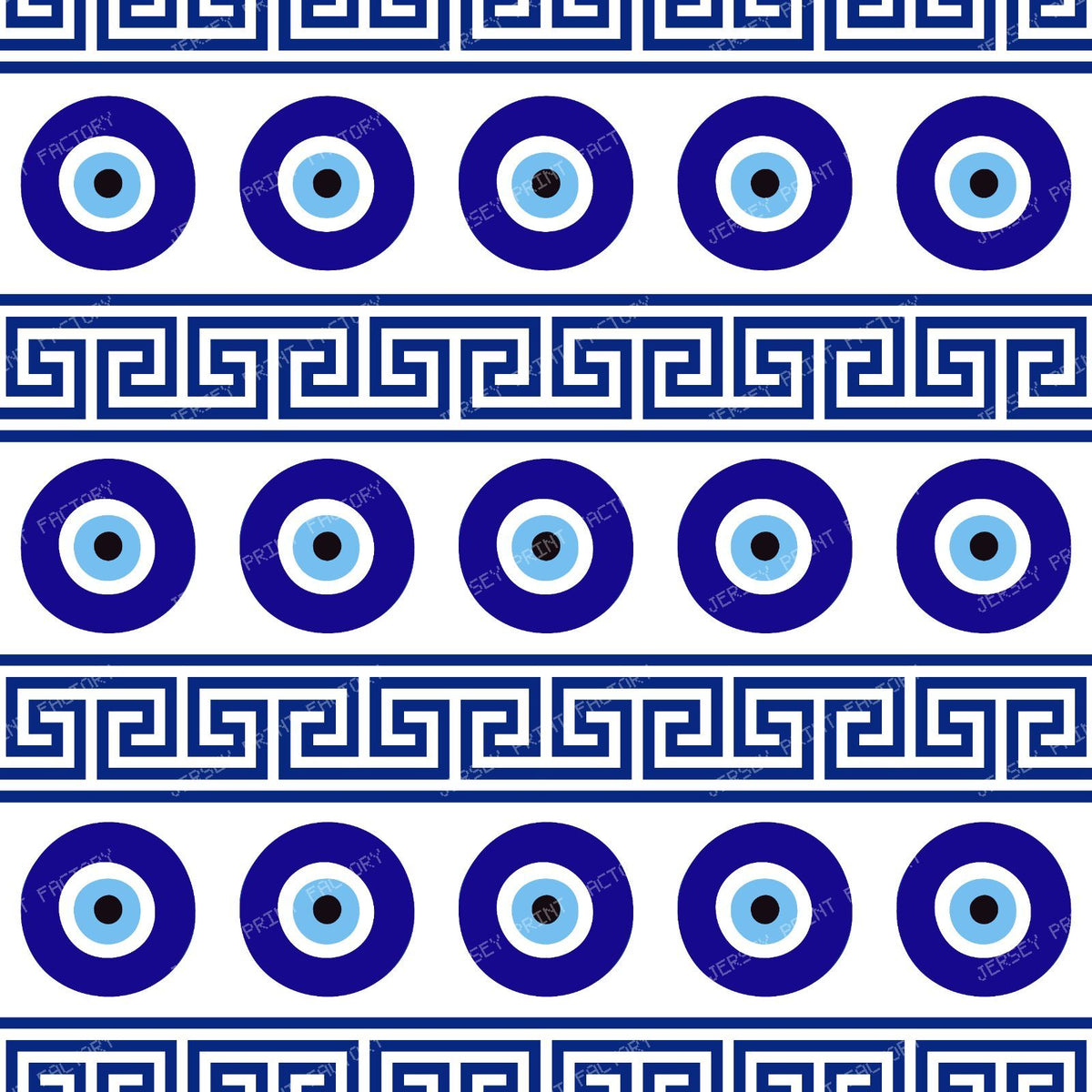 Evil Eye Pattern, Turkish Eye, Mati, Nazar, Meander Key