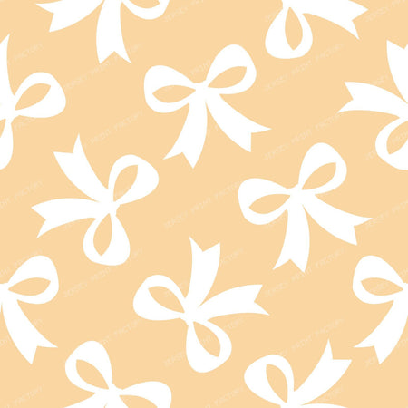 Bow Pattern, Coquette Bow, Ribbon, Cute Bow, White Bow, Black — Beige 2