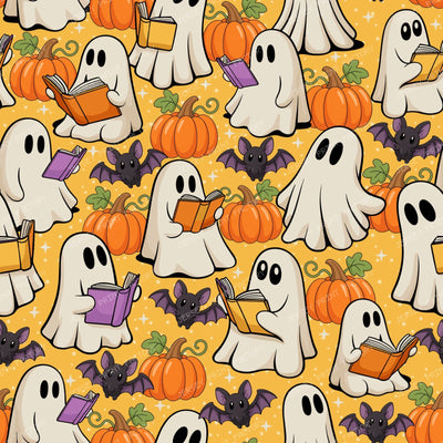 Bookish Ghosts  Pumpkin Patch in Yellow