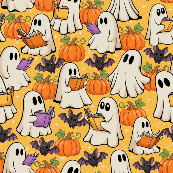 Bookish Ghosts  Pumpkin Patch in Yellow