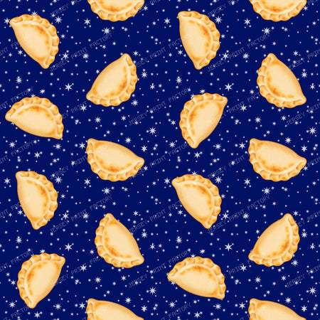Large Galaxy Pierogi Dumplings On Dark Cobalt