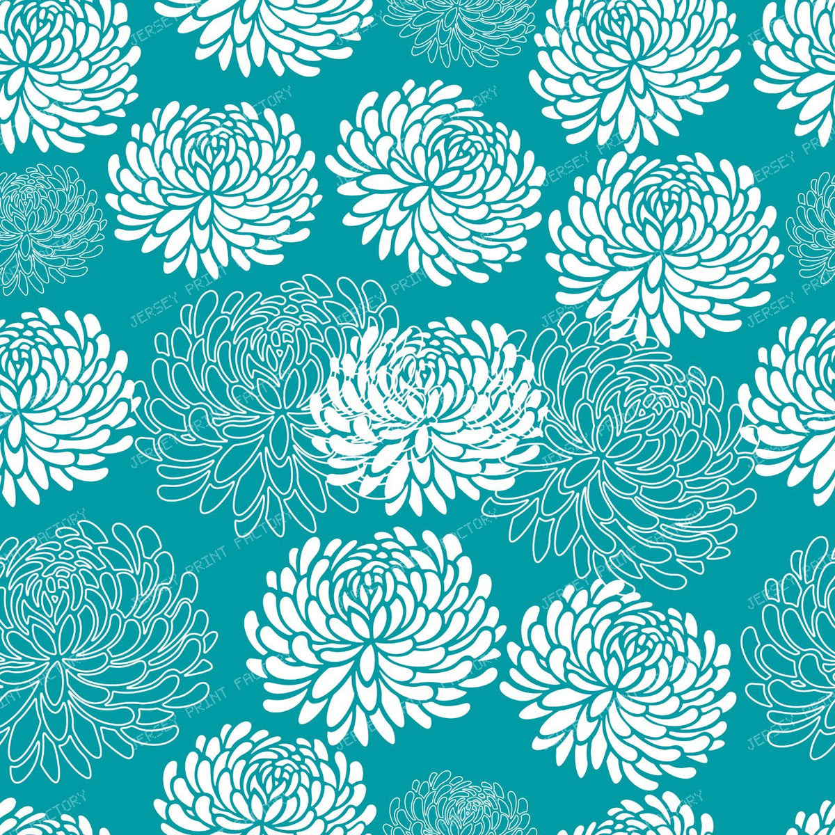 Blue Dahlia, White Dahlia, Pattern Of Flowers — Blue 3