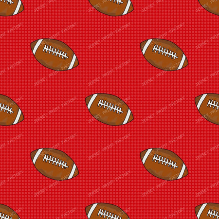 Footballs  on Red