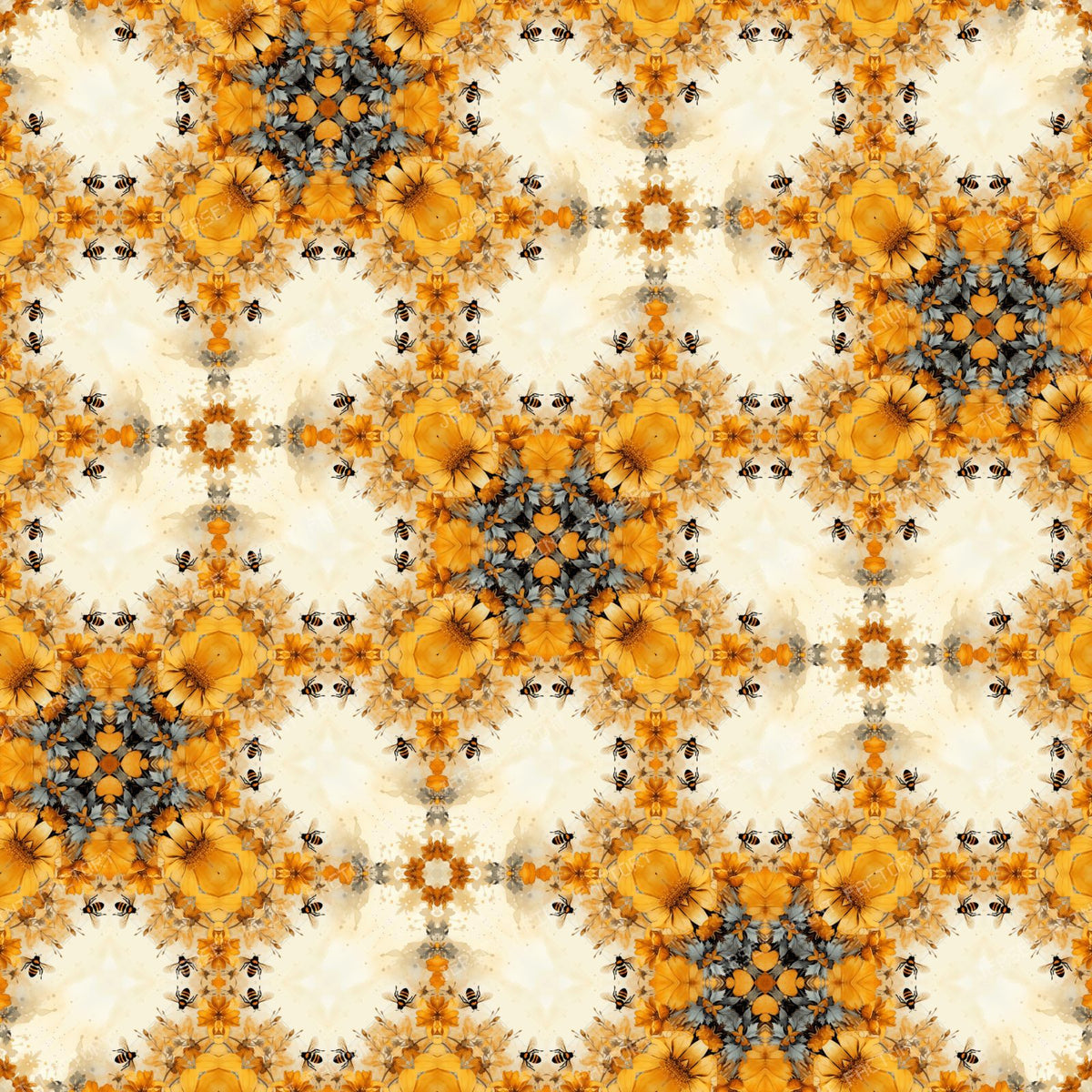 Rocky Mountain Bees And  Flowers