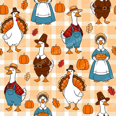 Silly Goose Thanksgiving On Butter Yellow