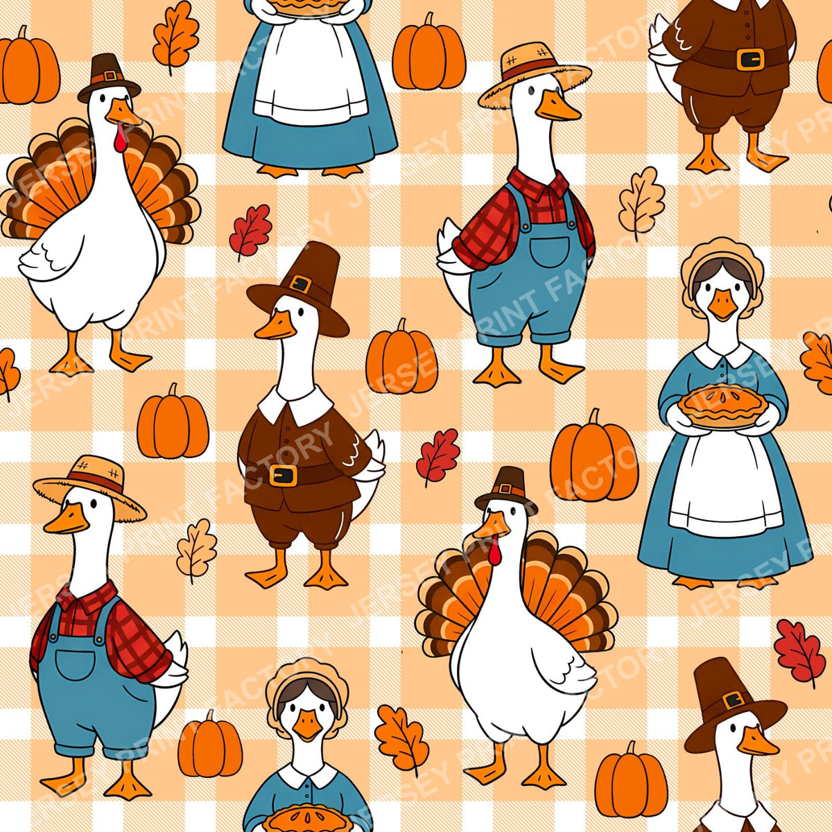 Silly Goose Thanksgiving On Butter Yellow