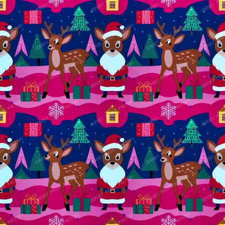 Santa Claus And Reinders