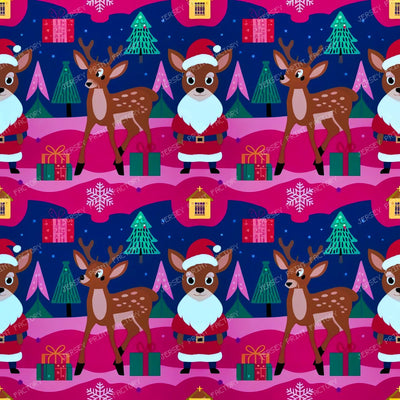 18077136 Santa Claus And Reinders