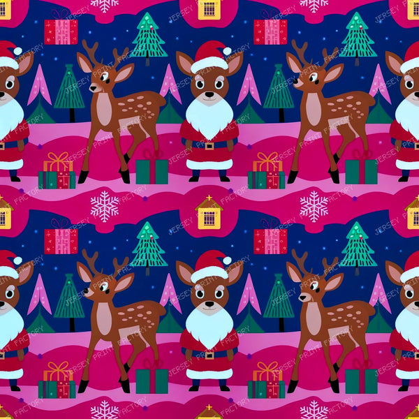 18077136 Santa Claus And Reinders
