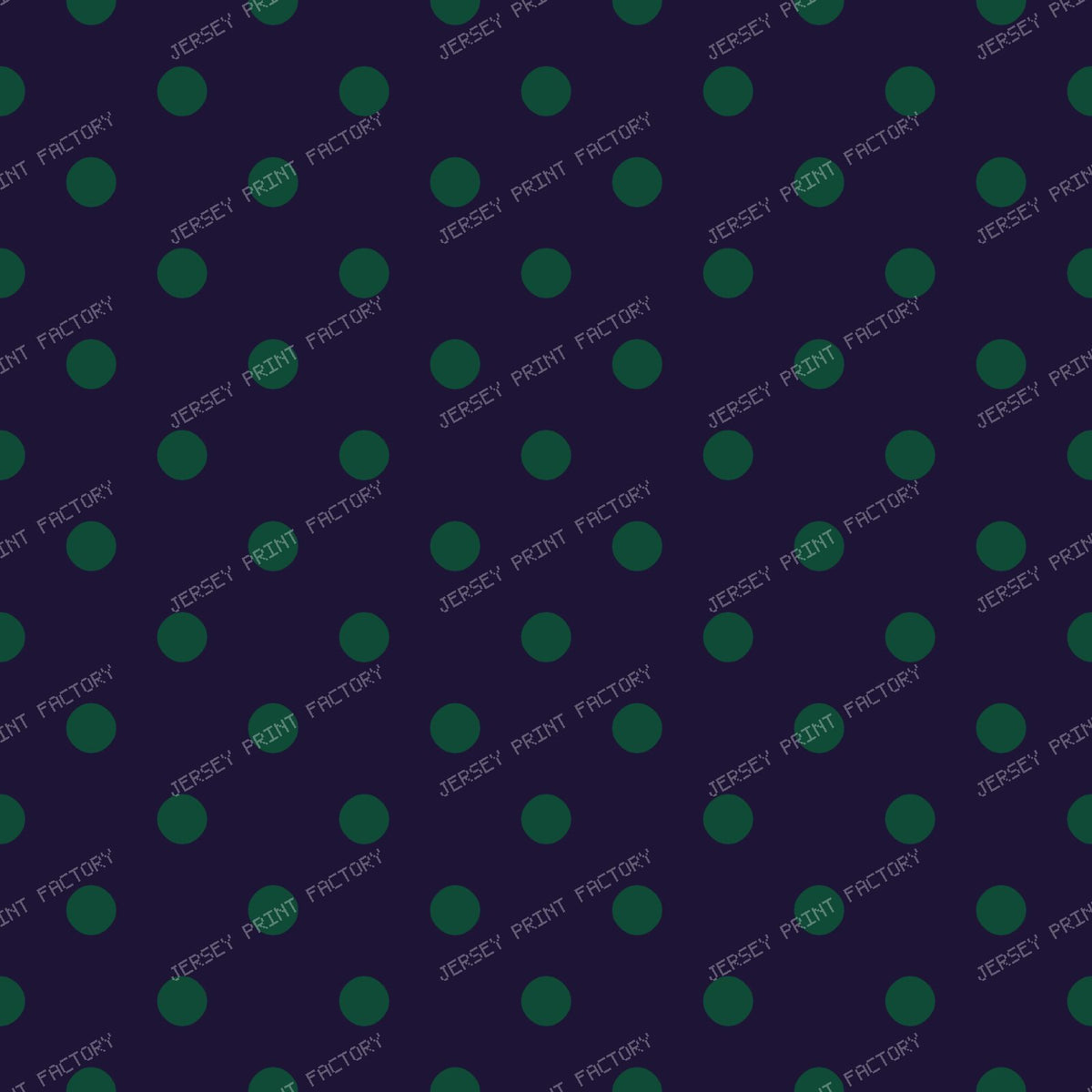 Halloween Palka Dots — Purple with Green Dots