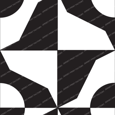 Large  Black and White Roundstooth