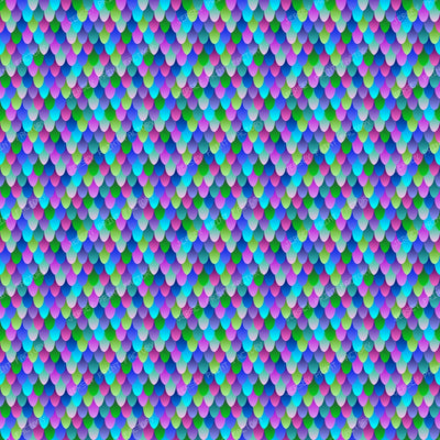 Mermaid Scales Blue, Turquoise, Pink