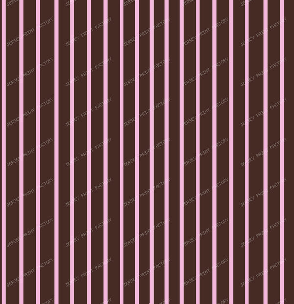 Pastel Pink Thin Stripes on Brown