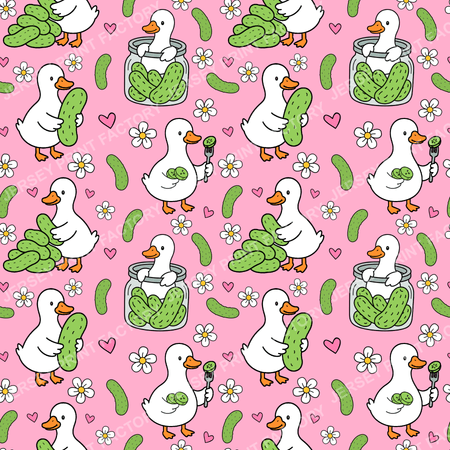 Silly Pickle Goose In Pink