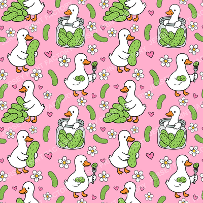 Silly Pickle Goose In Pink