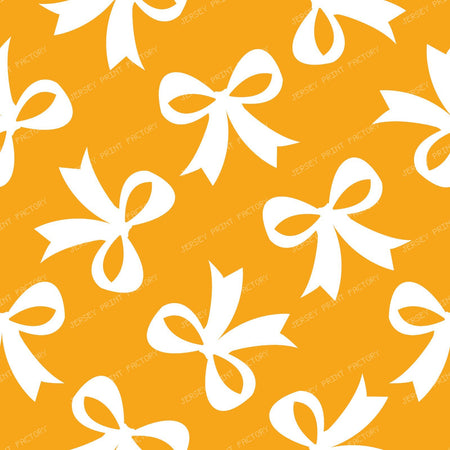 Bow Pattern, Coquette Bow, Ribbon, Cute Bow, White Bow, Black — Orange 1