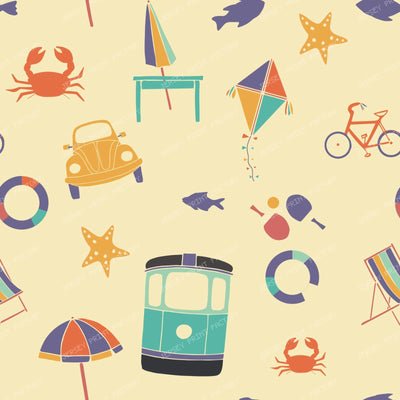 Vintage Alexandria Summer Beach Icon Toss