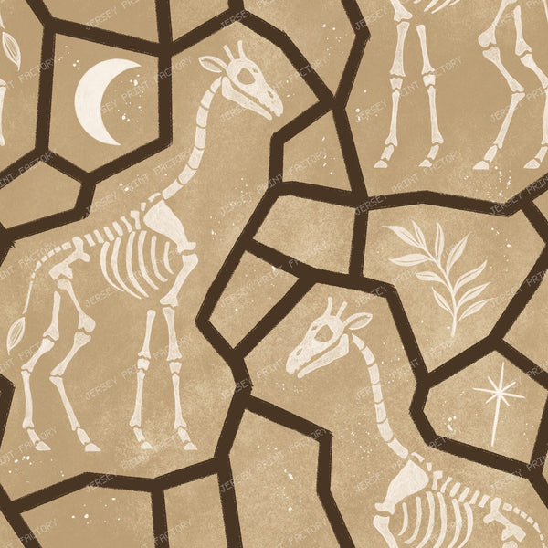 Ditsy Floral and Easter Eggs — 67 — Neutral and White fossil