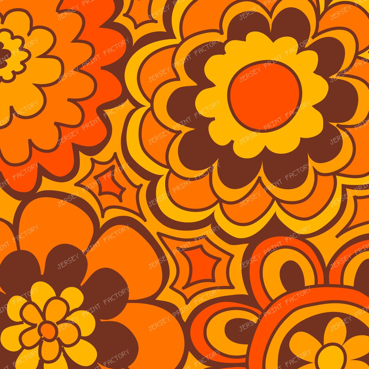 239 70'S Large Flowers