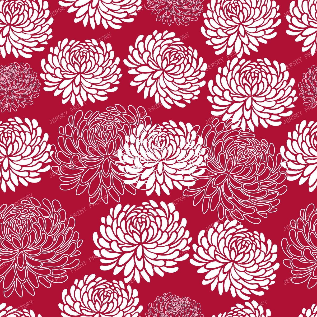 Blue Dahlia, White Dahlia, Pattern Of Flowers — Red