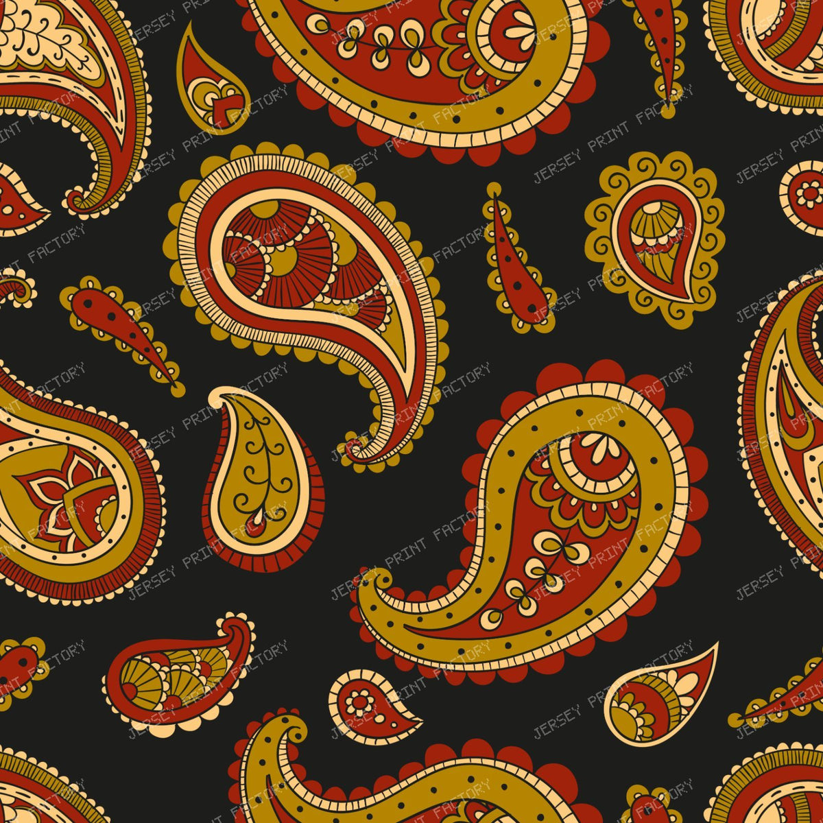 Blue Paisley, Persian Paisley, Paisley Pattern — Colorful 2