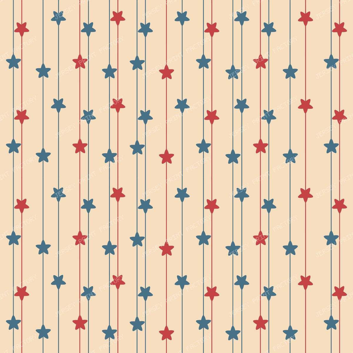 Pattern Of Stars, Colorful Stars, Stars Garland — Red and Blue 2