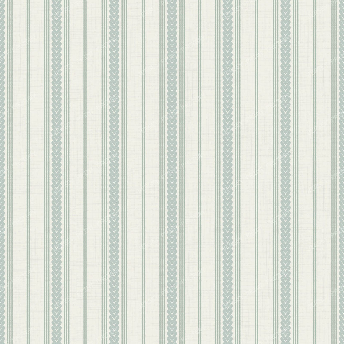 Braided Ticking Stripes In pastel blue