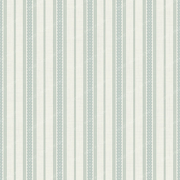 Braided Ticking Stripes In pastel blue