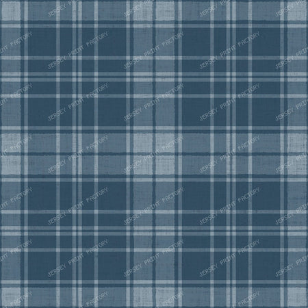 Elara   Linen Check   Soft Blue & Beige — Navy Blue