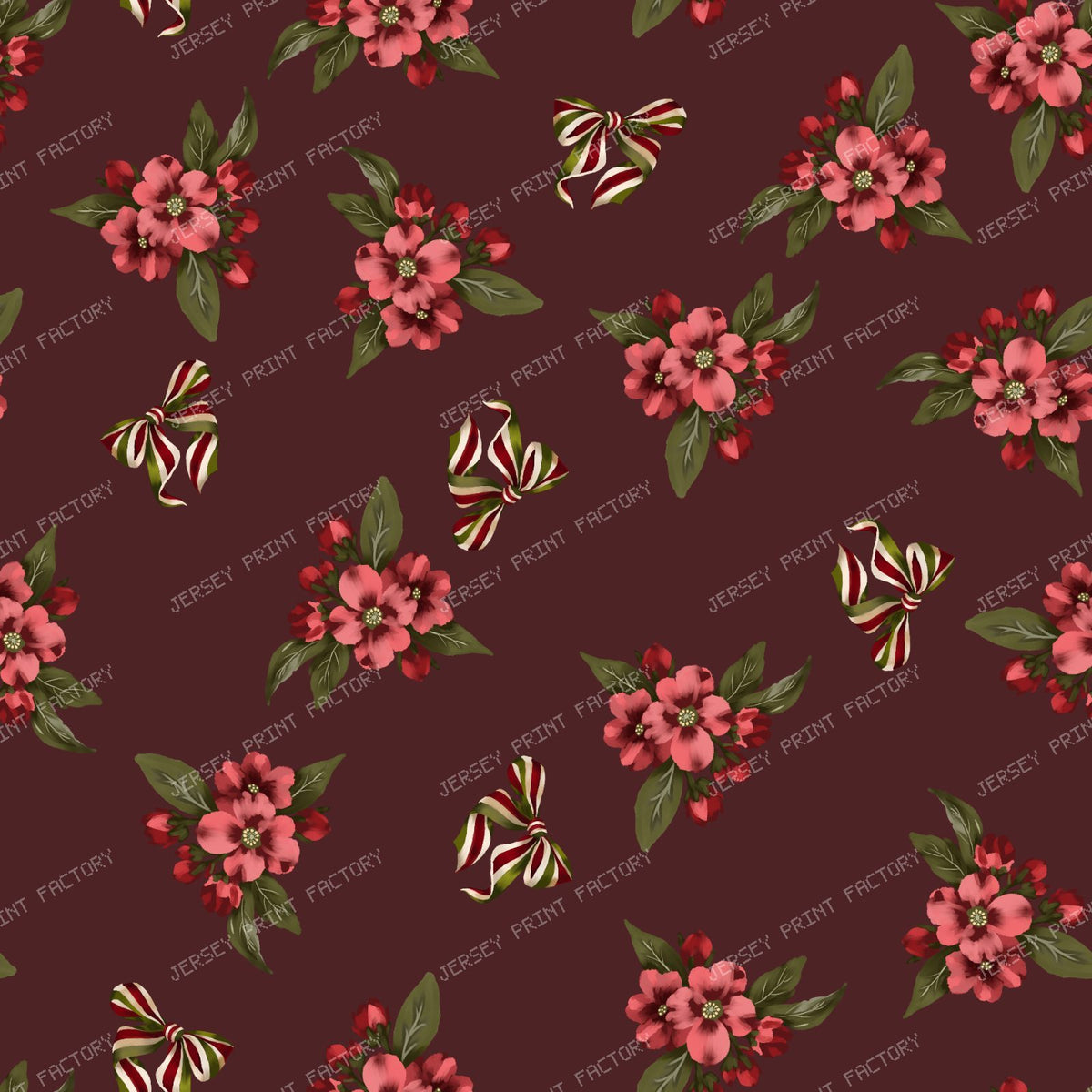 Bows Floral Pattern