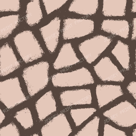 Abstract Animal Print in Organic Modern — Chocolate Brown Blush