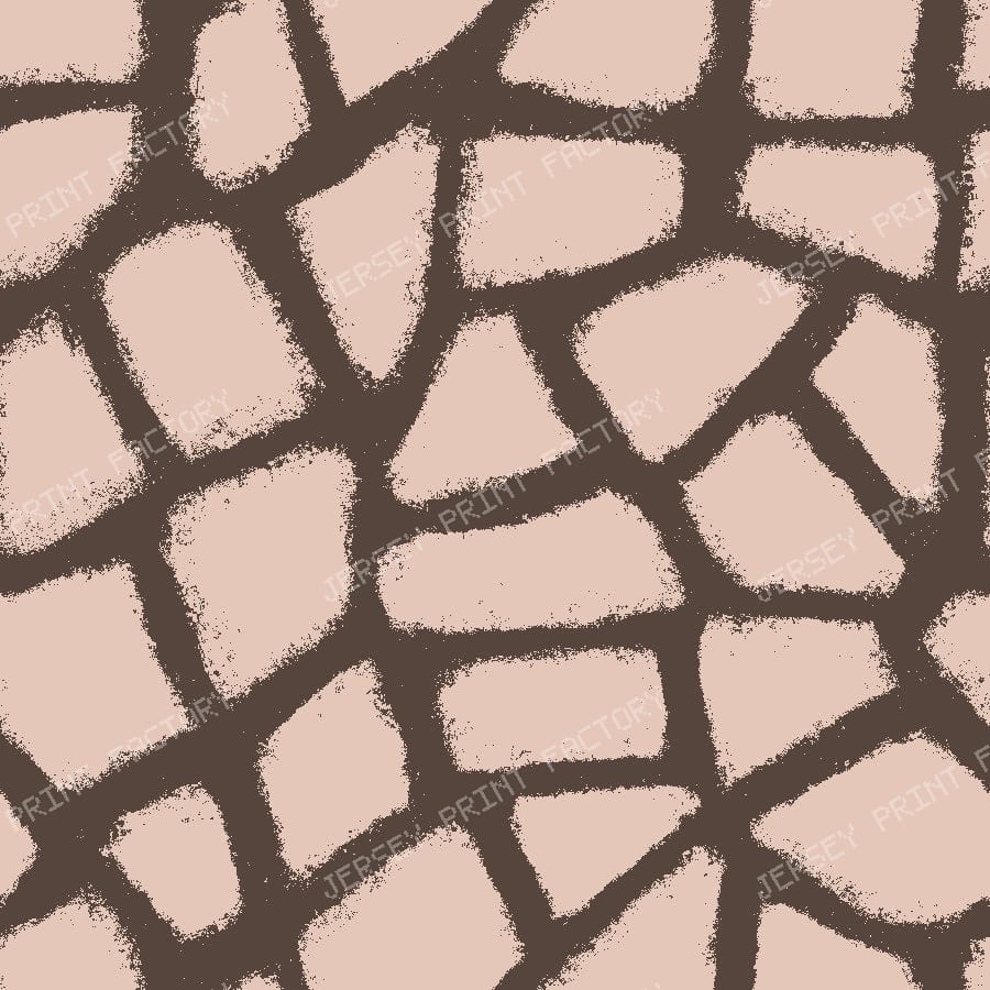 Abstract Animal Print in Organic Modern — Chocolate Brown Blush