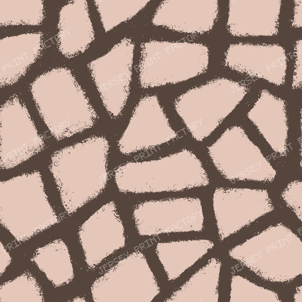 Abstract Animal Print in Organic Modern — Chocolate Brown Blush