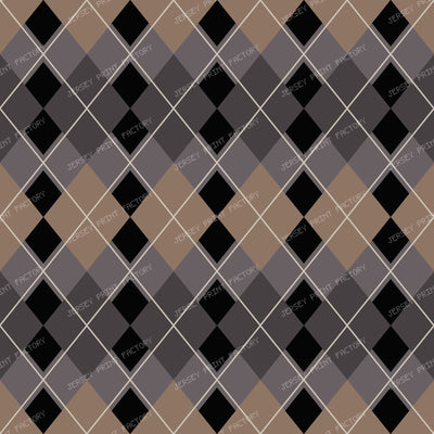 Heritage Argyle Classic Black and Taupe Diamond Pattern