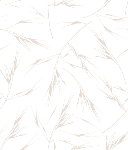 Sway - Soft Neutral Grass Pattern for Calm Modern Projects - Cream