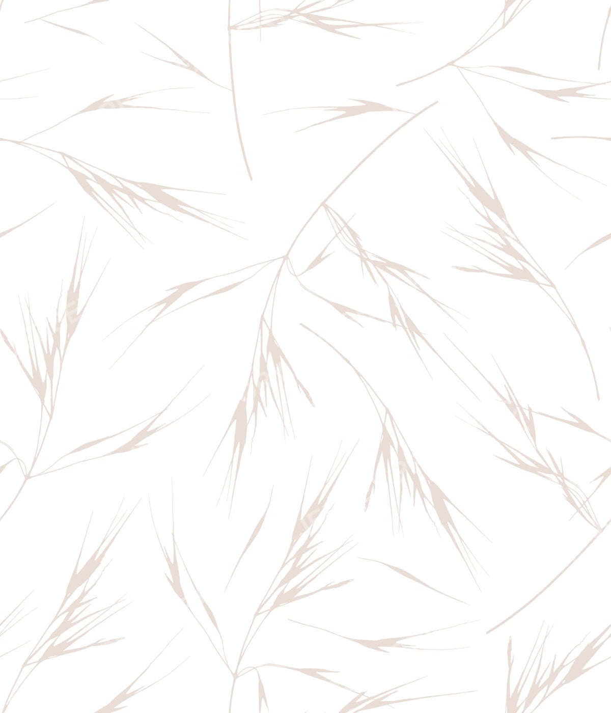 Sway - Soft Neutral Grass Pattern for Calm Modern Spaces - Cream