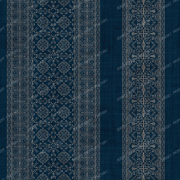 Effie   Striped Indigo Boho   Chambray Effect — Darkest Indigo