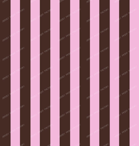 Chocolate Brown and Pastel Pink Stripes