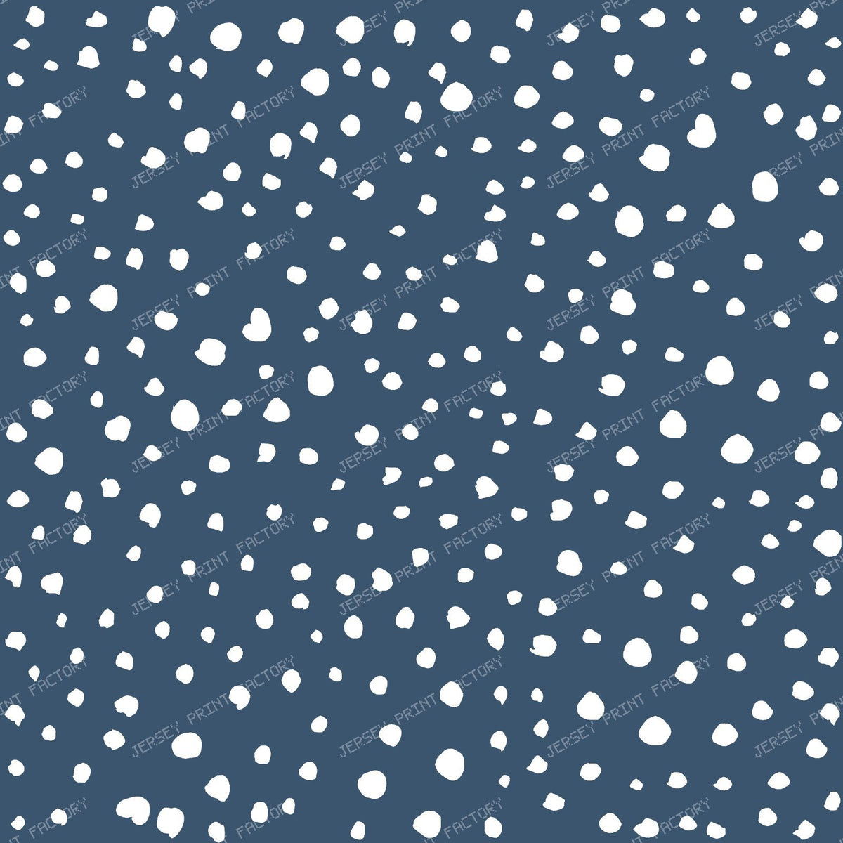 Dalmatian Spots, Dalmatian Dots, Black and White — Navy Blue