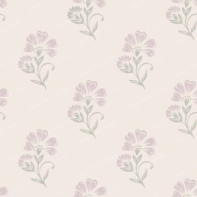 Beatrice   3 Colour Block Print Floral   Pale Pink