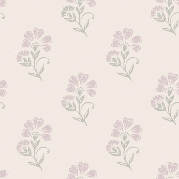 Beatrice   3 Colour Block Print Floral   Pale Pink