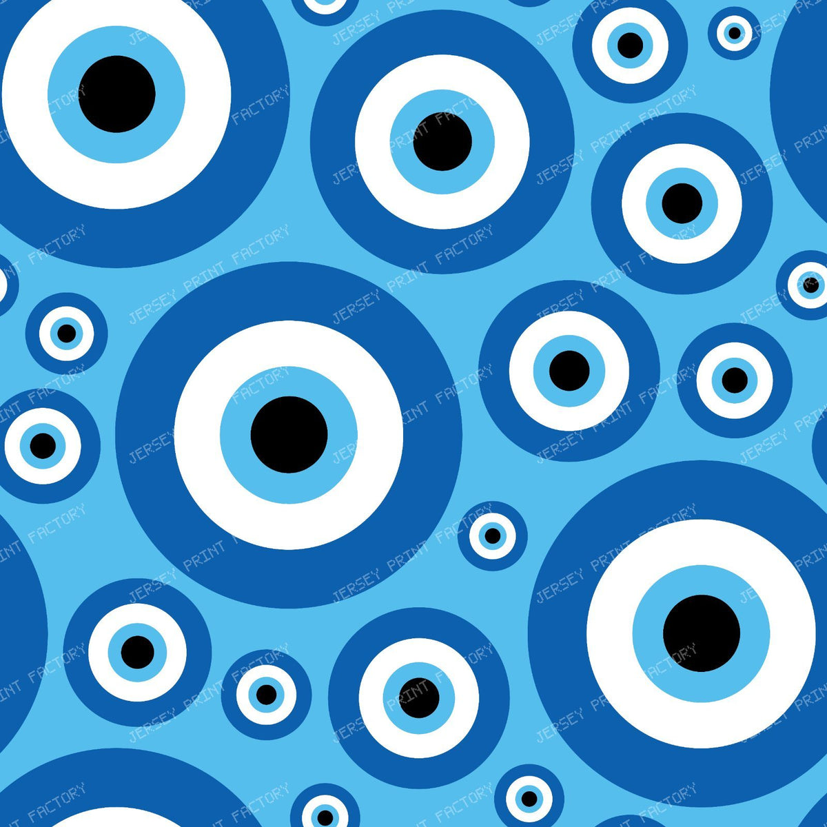 Evil Eye Pattern, Greek Eye, Turkish Eye, Nazar Talisman — Blue 2