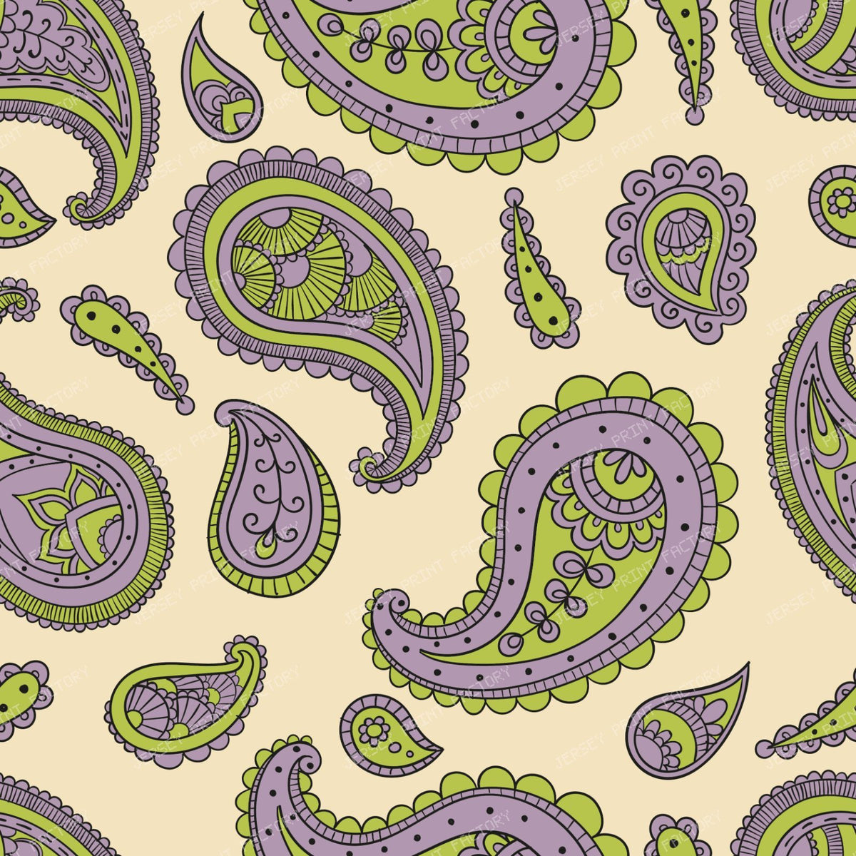 Blue Paisley, Persian Paisley, Paisley Pattern — Colorful 38