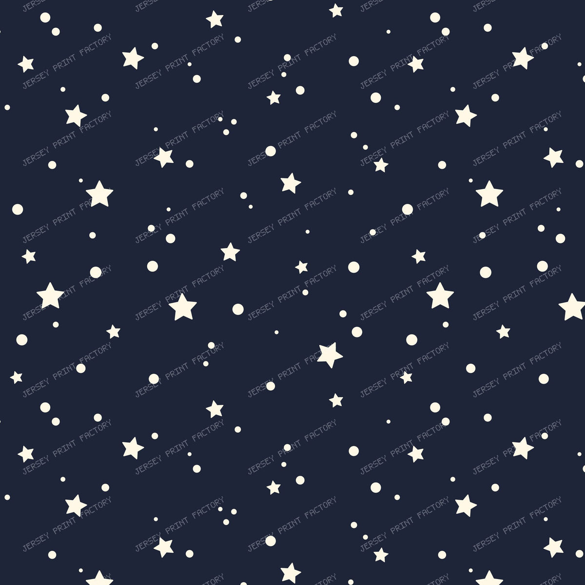 Minimal Star and Dots Night Sky Pattern