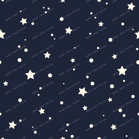Minimal Star and Dots Night Sky Pattern