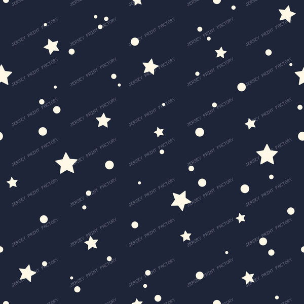 Minimal Star and Dots Night Sky Pattern